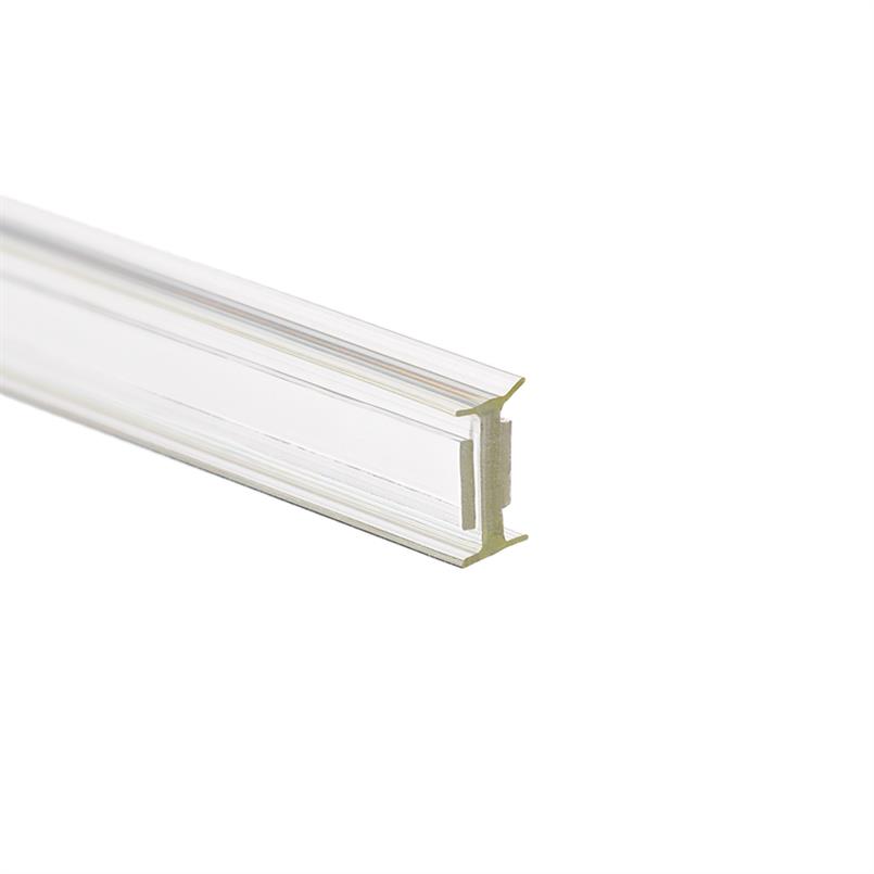 Flexibles Anschlussprofil 10-10,8 mm transparent (L=3m)