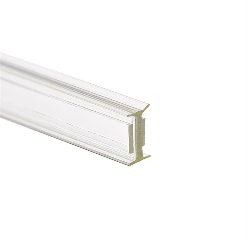 Flexibles Anschlussprofil 12-12,8 mm transparent (L=3m)