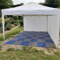 Gitterfliese blau premium 400x400x30mm (Set 10 Stück)