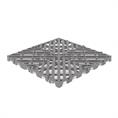 Gitterfliese dunkelgrau premium 400x400x30mm (Set 10 Stück)