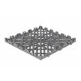 Gitterfliese dunkelgrau premium 400x400x30mm (Set 10 Stück)