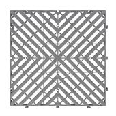Gitterfliese dunkelgrau premium 400x400x30mm (Set 10 Stück)