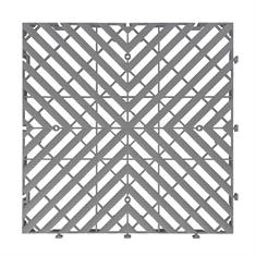 Gitterfliese dunkelgrau premium 400x400x30mm (Set 10 Stück)