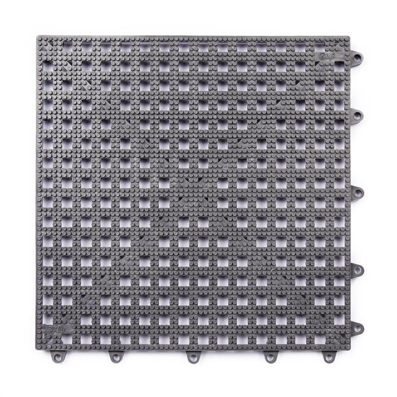 Gitterfliese grau 300x300x13mm (Set 25 Stück)