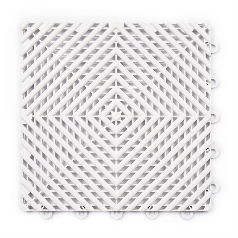 Gitterfliese hart weiß 300x300x15mm (Set 25 Stück)
