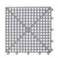 Gitterfliese hellgrau 300x300x13mm (Set 25 Stück)