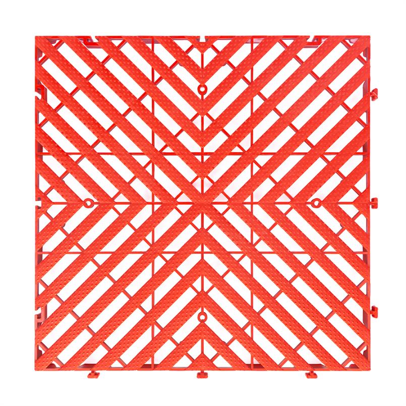 Gitterfliese rot premium 400x400x30mm (Set 10 Stück)