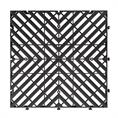 Gitterfliese schwarz premium 400x400x30mm (Set 10 Stück)