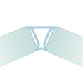 Glasanschlussprofil 135 Grad 10-10,8 mm transparent (L=3m)