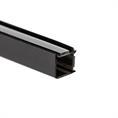Glasanschlussprofil Ecke 10-10,8 mm schwarz (L=3m)