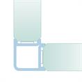 Glasanschlussprofil Ecke 10-10,8 mm schwarz (L=3m)