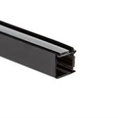 Glasanschlussprofil Ecke 10-10,8 mm schwarz (L=3m)