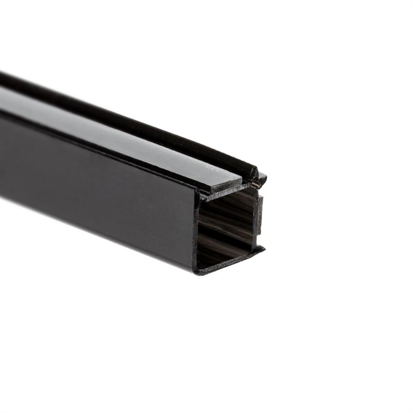Glasanschlussprofil Ecke 10-10,8 mm schwarz (L=3m)