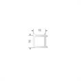 Glasanschlussprofil Ecke 10-10,8 mm transparent (L=3m)