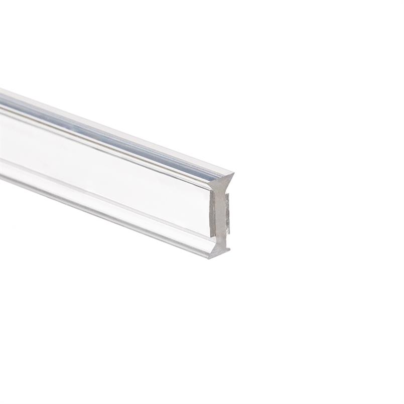 Glasanschlussprofil Ecke klein 10-10,8 mm transparent (L=3m)