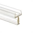 Glasanschlussprofil Trennwand 12-12,8 mm transparent (L=3m)