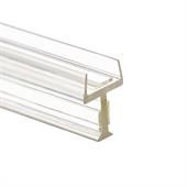 Glasanschlussprofil Trennwand 12-12,8 mm transparent (L=3m)