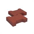 Gummi Verbundpflaster 20x16,5x4,3cm rot