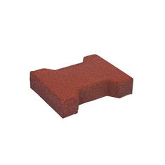 Gummi Verbundpflaster 20x16,5x4,3cm rot