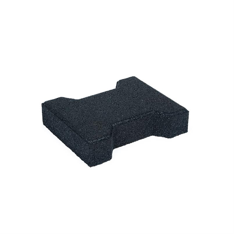 Gummi Verbundpflaster 20x16,5x4,3cm schwarz - Technikplaza