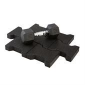 Gummi Verbundpflaster Fitness 20x16,5x4,3cm schwarz