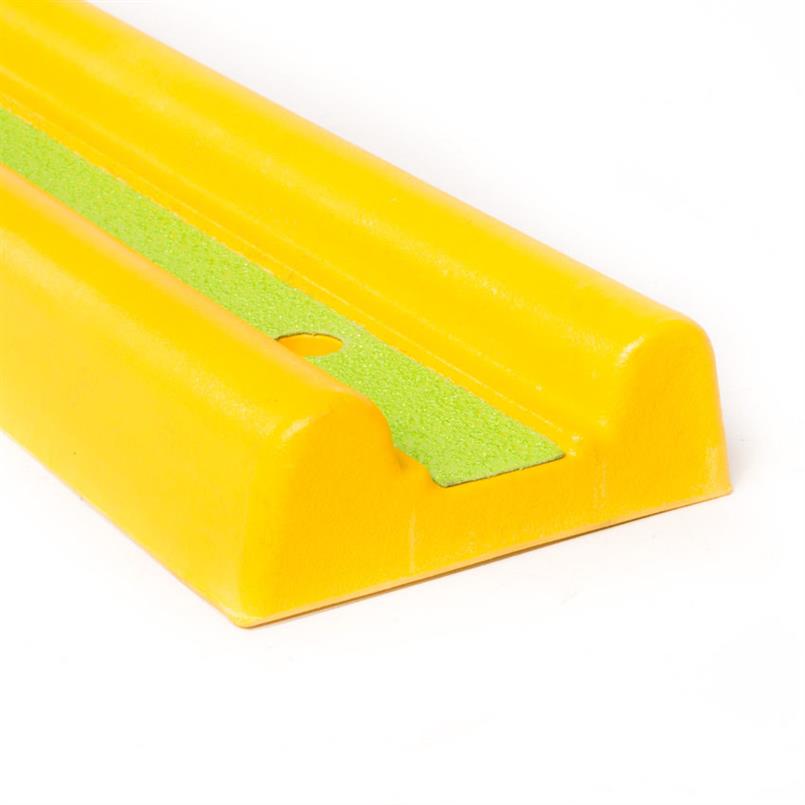 Gummi Wandschutz gelb LxBxH=1000x150x48mm