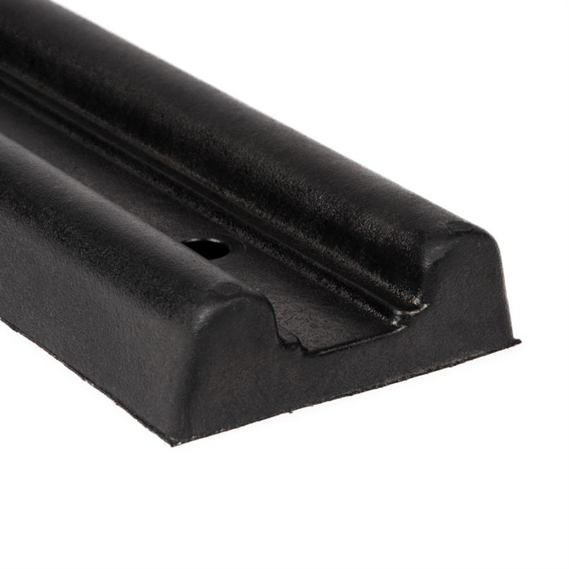 RS PRO Gummi Stoßschutz für den Einsatz auf Masse Wand Gerade, 150mm x 55  mm x 1000mm, Schwarz/Gelb