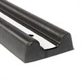 Gummi Wandschutz schwarz LxBxH=1000x162x48mm