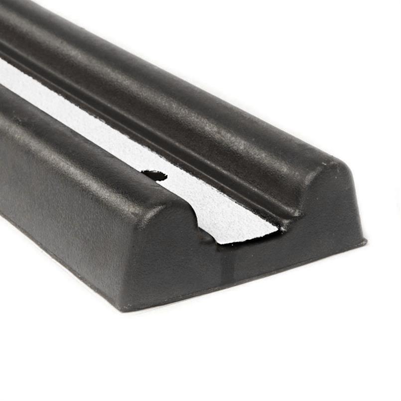 Gummi Wandschutz schwarz LxBxH=1000x162x48mm