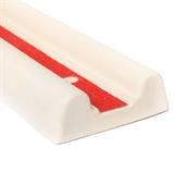 Gummi Wandschutz weiß LxBxH=1000x162x48mm