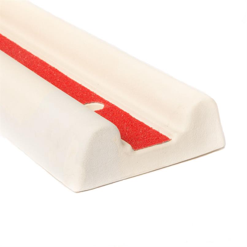 Gummi Wandschutz weiß LxBxH=1000x162x48mm
