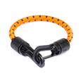 Gummiband mit Verschlusshaken orange/schwarz L=20cm (25 Stück)