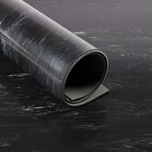 Gummiläufer Marmorlook schwarz 3mm (LxB=10x1,4m)