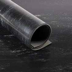 Gummiläufer Marmorlook schwarz 3mm (LxB=10x1,4m)