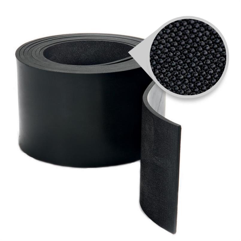 Gummiplatte SBR 5 mm zweiseitig stoffgemustert (LxB=10x1,8m)