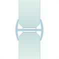 H-Profil Kunststoff 10-10,8mm transparent (L=3m)