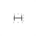 H-Profil Kunststoff 12-12,8 mm schwarz (L=3m)