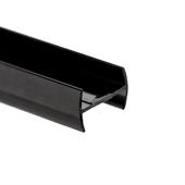 H-Profil Kunststoff 12-12,8 mm schwarz (L=3m)
