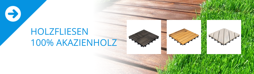 Holzklickfliesen aus Akazienholz: Stil und Funktion für Garten und Terrasse