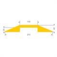 Kabelbrücke gelb 1000x270x40mm