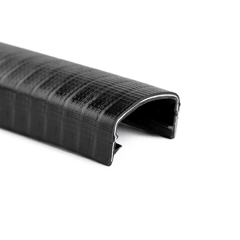Kantenschutzprofil schwarz 17-20mm /BxH=27,5x16,5mm (L=25m)