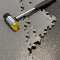 Klickfliese Hammerschlag dunkelgrau ECO 515x515x7mm