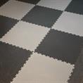 Klickfliese Hammerschlag schwarz ECO 515x515x7mm