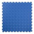 Klickfliese Riffelblech blau 500x500x4mm