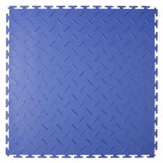 Klickfliese Riffelblech blau 530x530x4mm T-Verbindung