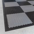 Klickfliese Riffelblech dunkelgrau ECO 520x520x4mm