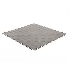 Klickfliese Riffelblech dunkelgrau ECO 520x520x4mm
