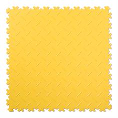 Klickfliese Riffelblech gelb 500x500x4mm