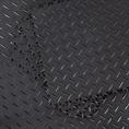Klickfliese Riffelblech schwarz ECO 520x520x4mm