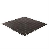 Klickfliese Riffelblech schwarz ECO 520x520x4mm